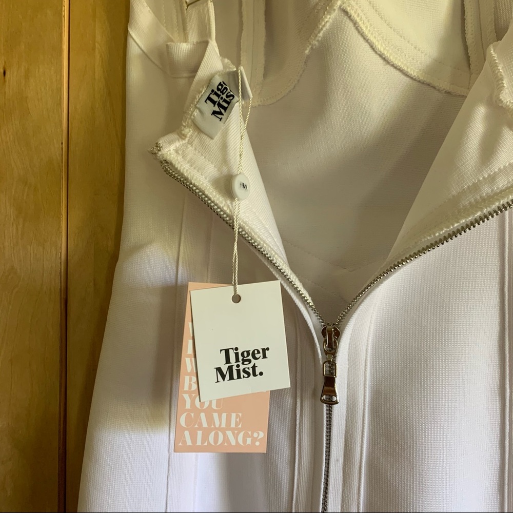 NWT White Sexy Midi Dress - Picture 9 of 10